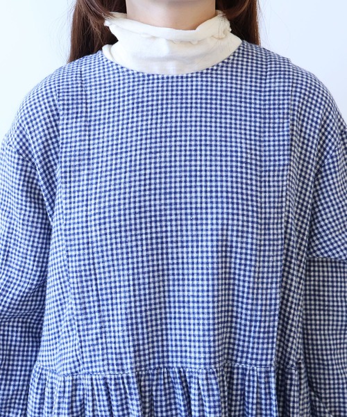 bulle de savon（ビュルデサボン） ワンピース fuwa fuwa gingham