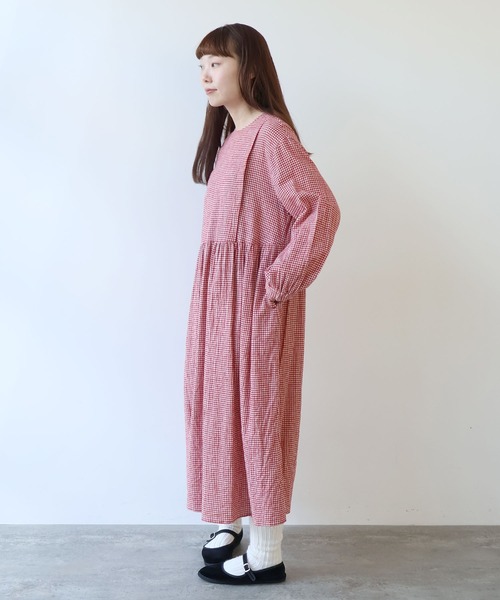 bulle de savon（ビュルデサボン） ワンピース fuwa fuwa gingham