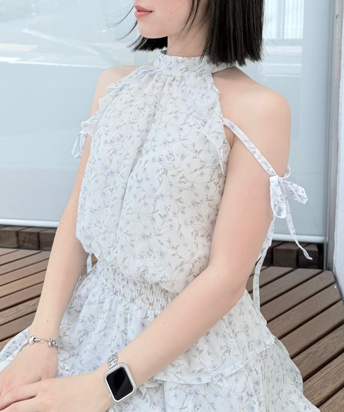 NOMAE アメスリフリルミニワンピース NOMAE チュニック アメスリフリルミニワンピース : ZOZOTOWN