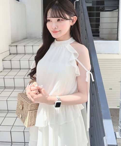 NOMAE チュニック アメスリフリルミニワンピース : ZOZOTOWN