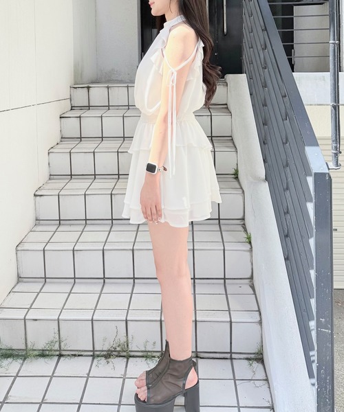 NOMAE チュニック アメスリフリルミニワンピース : ZOZOTOWN