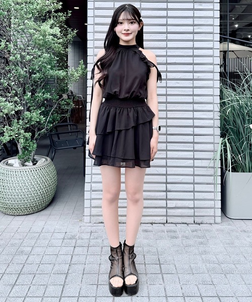 NOMAE チュニック アメスリフリルミニワンピース : ZOZOTOWN