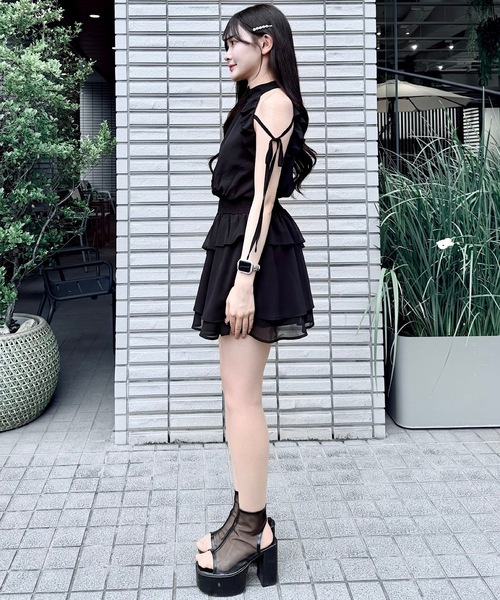 NOMAE チュニック アメスリフリルミニワンピース : ZOZOTOWN