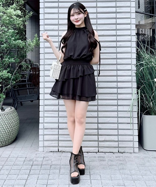 3点まとめ買い【新品】アシンメトリー チュニック ノースリーブ ミニワンピース 3点まとめ買い【新品】アシンメトリー チュニック ノースリーブ