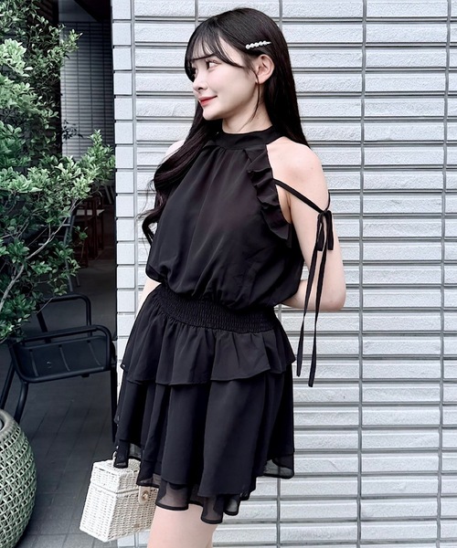 NOMAE チュニック アメスリフリルミニワンピース : ZOZOTOWN