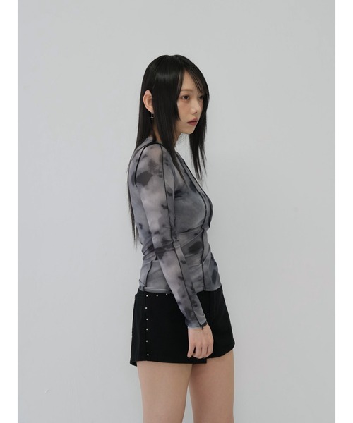 Enewd nina レイヤード トップス zozo限定】クロス レイヤード風 シアートップス（Tシャツ