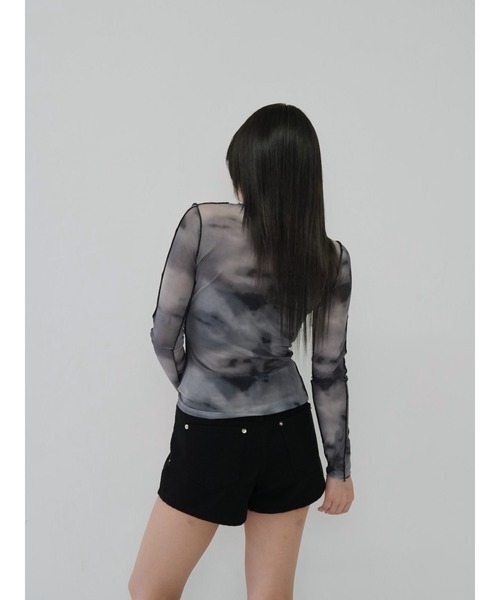 Enewd nina tシャツ 「zozo限定」ライン ニュアンスカラー シアー