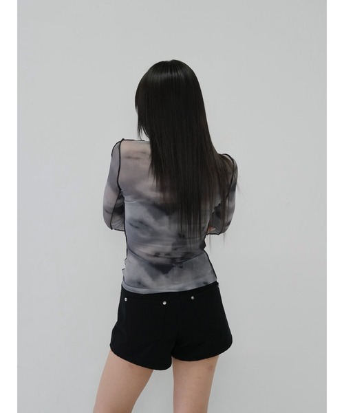 Enewd nina レイヤード トップス zozo限定】クロス レイヤード風 シアートップス（Tシャツ
