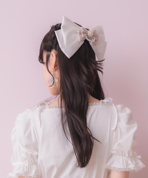 ドロップリボンバレッタ ROJITA（ロジータ） ヘアクリップ ダブルリボンバレッタ : ZOZOTOWN