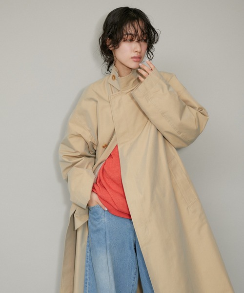 ADAM ET ROPE'（アダムエロペ） ステンカラーコート M ベージュ メンズ