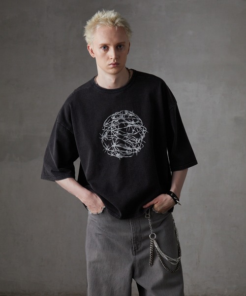 GRANCY グランシー Tシャツ GRANCY tシャツ 「GRANCY」Scribble Graphic Pigment Tee