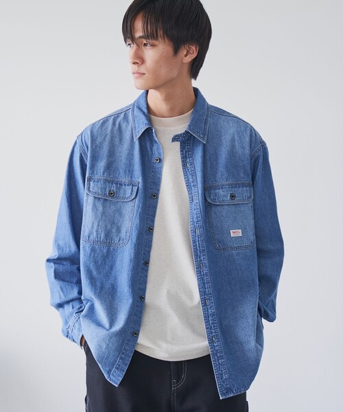 TMT ライトデニムシャツ (NO:TSH-S1515) 10オンス デニムシャツ（ヴィンテージフィニッシュ） – 買えるLEON