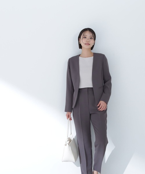 NATURALBEAUTYBASIC ジャケット NATURAL BEAUTY BASIC 「NATURAL BASIC」 ノーカラージャケット