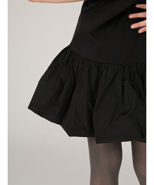 【試着のみ】【洗濯可】emmi カットドッキングミニワンピース ブラック emmi ワンピース カットドッキングミニワンピース : ZOZOTOWN Yahoo!店