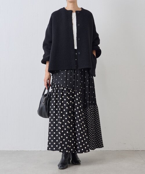 BEARDSLEY（ビアズリー） カーディガン パフ袖ニットコート レディース