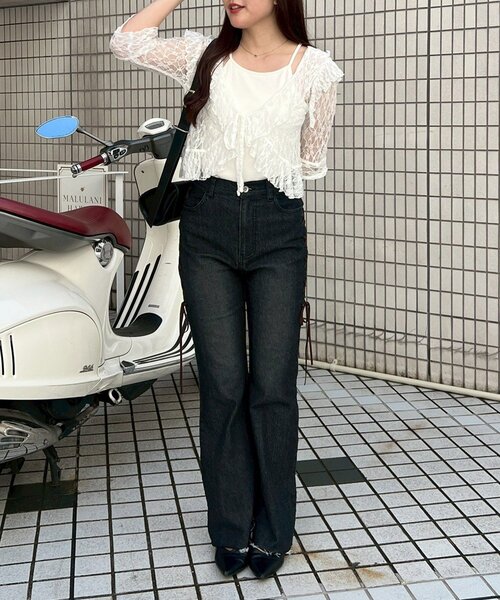 continuer de NICE CLAUP ジーンズ デニム デニムパンツ 「ガーリーに
