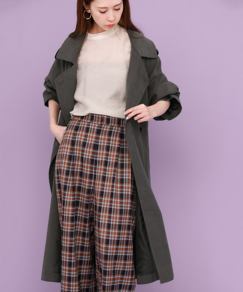 「KBF」 トレンチコート ONE ベージュ レディース_画像2