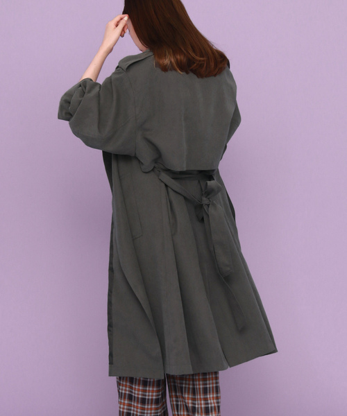 「KBF」 トレンチコート ONE ベージュ レディース_画像3