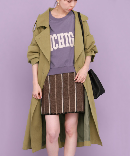 「KBF」 トレンチコート ONE ベージュ レディース_画像4