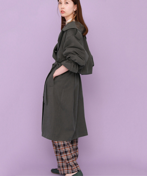 「KBF」 トレンチコート ONE ベージュ レディース_画像5