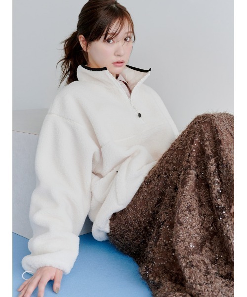 SNIDEL（スナイデル） tシャツ ハーフジッププルオーバー レディース