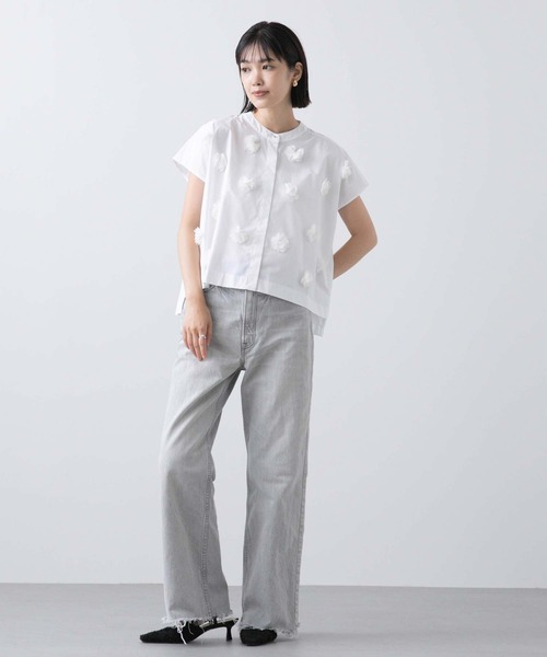 「Torrazzo Donna」 半袖ブラウス FREE ブラック レディース_画像3