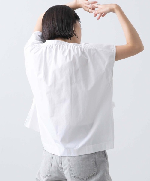 「Torrazzo Donna」 半袖ブラウス FREE ブラック レディース_画像9