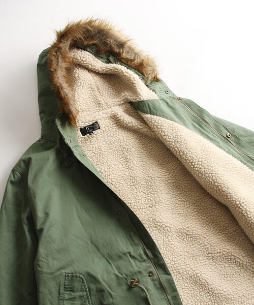 ZIP FIVE（ジップ ファイブ） モッズコート MEDIUM ブラック メンズ