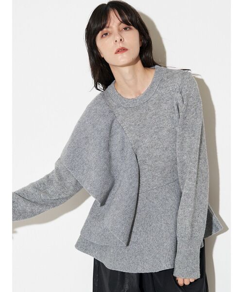 ELENDEEK（エレンディーク） ニット セーター ショルダーフリル