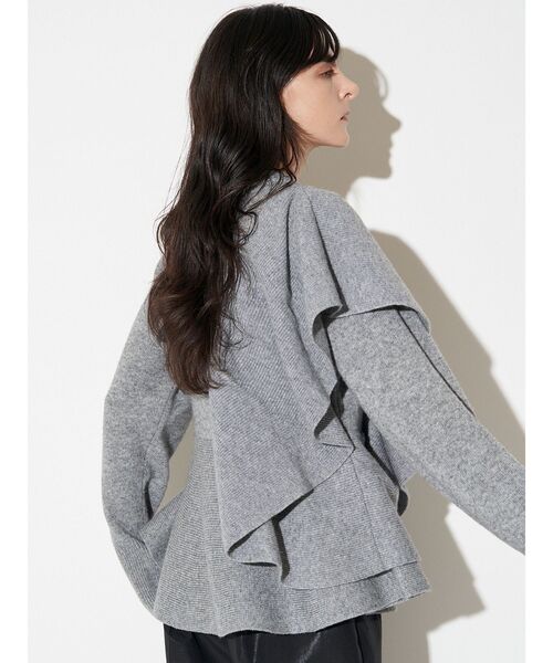 ELENDEEK（エレンディーク） ニット セーター ショルダーフリル