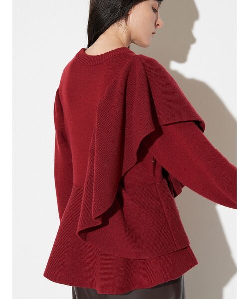 ELENDEEK（エレンディーク） ニット セーター ショルダーフリル