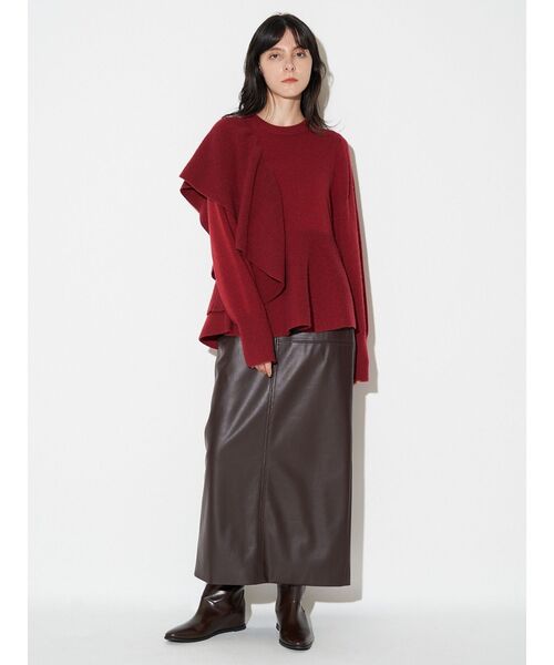 ELENDEEK（エレンディーク） ニット セーター ショルダーフリル