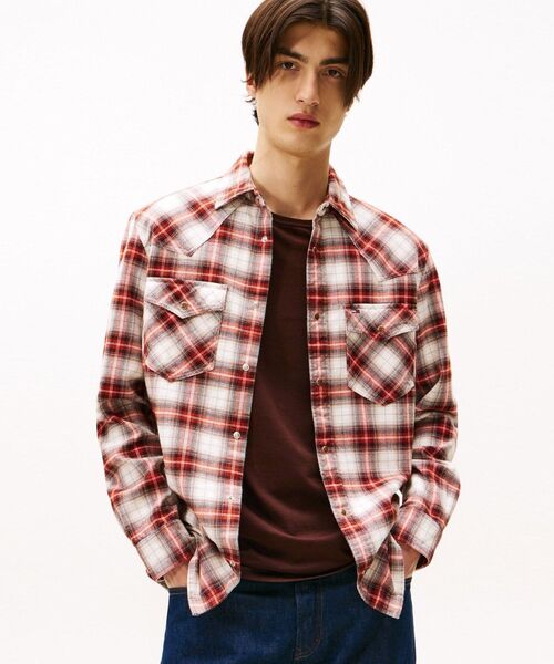 TOMMY JEANS（トミー・ジーンズ） シャツ レギュラーフランネル