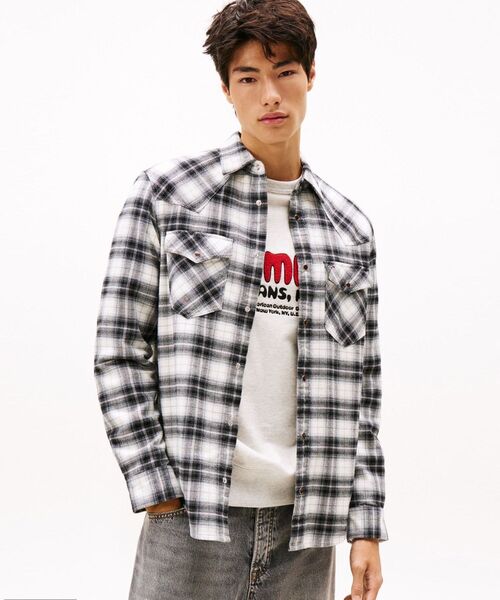 TOMMY JEANS（トミー・ジーンズ） シャツ レギュラーフランネル