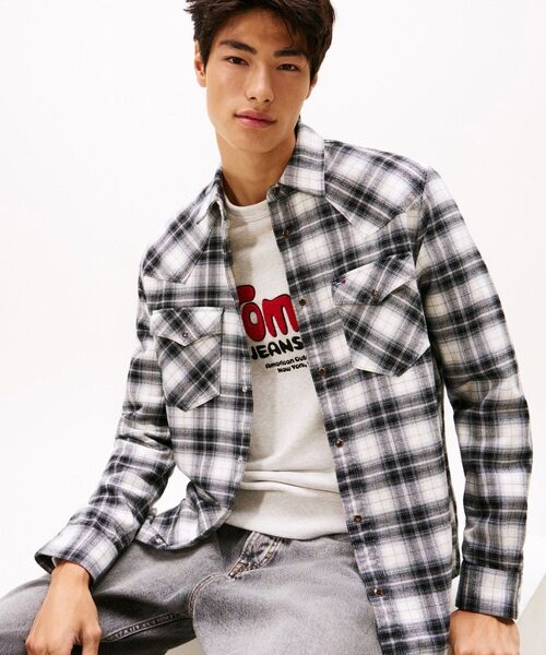 TOMMY JEANS（トミー・ジーンズ） シャツ レギュラーフランネル
