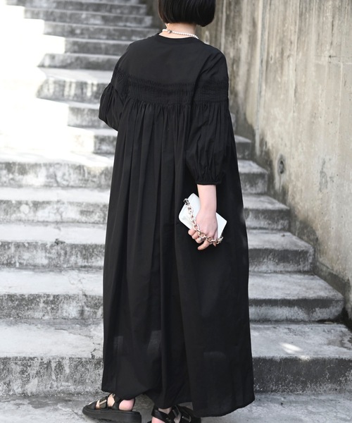 「&HALF」 「Worldclass」半袖ワンピース M ナチュラル レディース_画像4