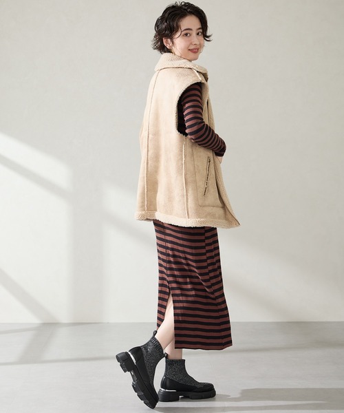 ORiental TRaffic（オリエンタルトラフィック） ブーツ 厚底 ニット