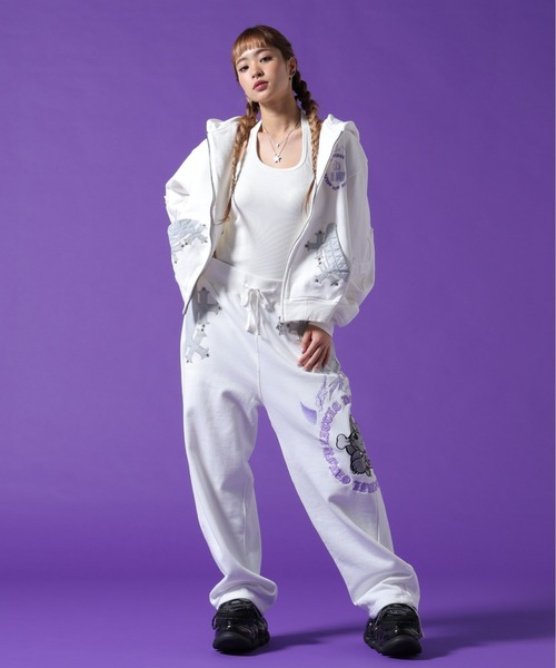 GALFY（ガルフィー） ワイドパンツ スウェットパンツ ジャージ GALFY