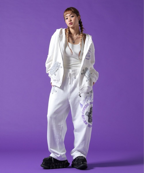 GALFY（ガルフィー） ワイドパンツ スウェットパンツ ジャージ GALFY