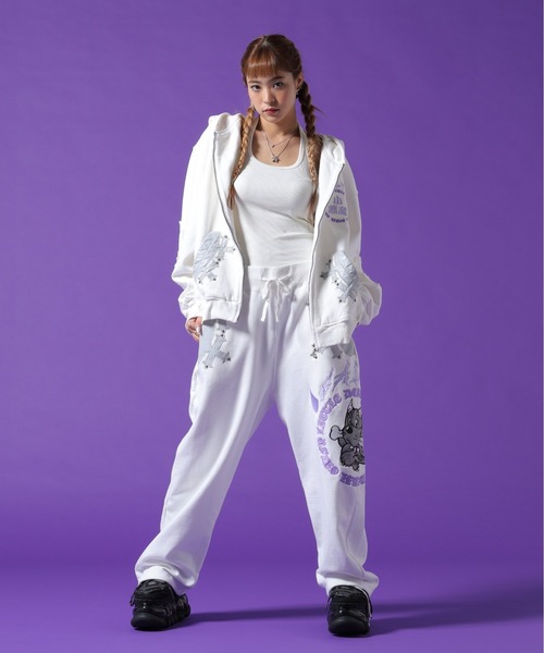 GALFY（ガルフィー） ワイドパンツ スウェットパンツ ジャージ GALFY