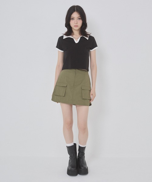 「ENVYM」 半袖カットソー FREE ブラック レディース_画像3