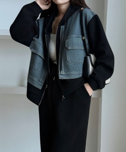 ABITOKYO（アビトーキョー） セットアップ デニムドッキングスウェット