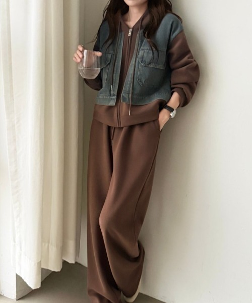 ABITOKYO（アビトーキョー） セットアップ デニムドッキングスウェット