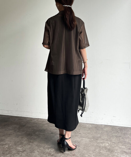 「Chez toi」 ノースリーブワンピース FREE ブラック レディース_画像6