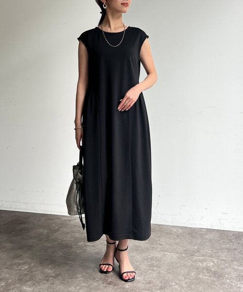 「Chez toi」 ノースリーブワンピース FREE ブラック レディース_画像7