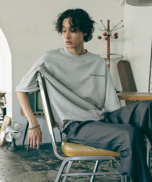 「Bleme」 半袖Tシャツ M グレー メンズ_画像6