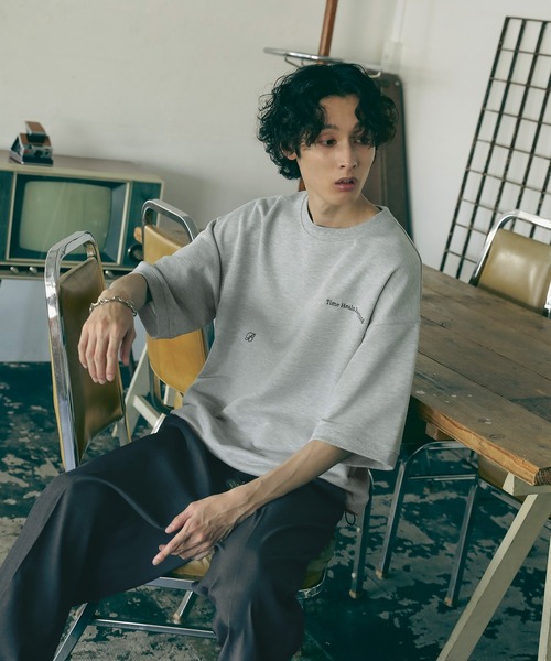 「Bleme」 半袖Tシャツ M グレー メンズ_画像9