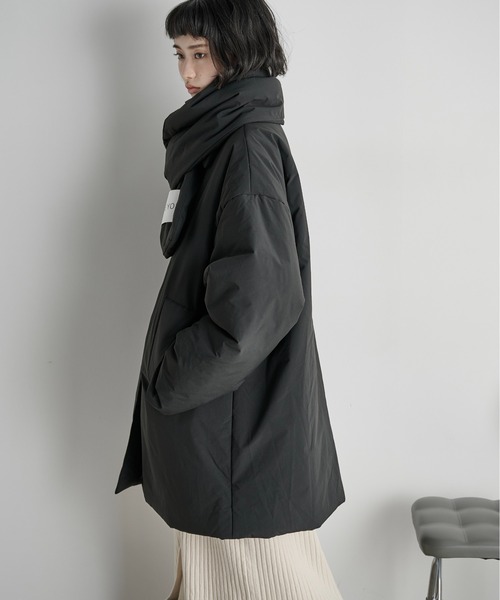 ミュラーオブヨシオクボ ストール付 ダウンジャケット アシンメトリー　M muller of yoshiokubo（ミュラーオブヨシオクボ）の「【muller of