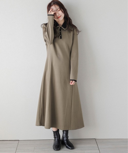 ワンピース バイカラーポロワンピース : ZOZOTOWN Yahoo!店 - 通販