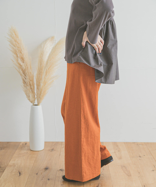 「ITEMS URBANRESEARCH」 イージーパンツ FREE ライトベージュ レディース_画像3